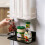 (White) Carbon Steel Magnetic Storage Shelf Kitchen Refrigerator Storage Rack 6