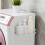 (White) Carbon Steel Magnetic Storage Shelf Kitchen Refrigerator Storage Rack 2