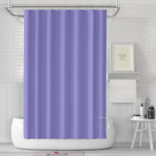 (Light Purple) CS-006 180x180CM Shower Curtain PEVA Shower Liner Waterproof Drape