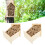 Casette per api in legno, 2 pezzi, 315 g, Colore: come mostrato 16