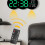 (White Display) 2808 Digital LED Wall Clock Living Room Multi-Function Temperature Date Display Alarm Clock with Light 4