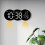 (White Display) 2808 Digital LED Wall Clock Living Room Multi-Function Temperature Date Display Alarm Clock with Light 2