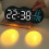 (White Display) 2808 Digital LED Wall Clock Living Room Multi-Function Temperature Date Display Alarm Clock with Light 3