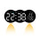 (White Display) 2808 Digital LED Wall Clock Living Room Multi-Function Temperature Date Display Alarm Clock with Light 1