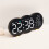 (White Display) 2808 Digital LED Wall Clock Living Room Multi-Function Temperature Date Display Alarm Clock with Light 8