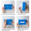 (Black) Creative Building Block Tissue Box Waterproof ABS Wall Mounted Paper Holder 3