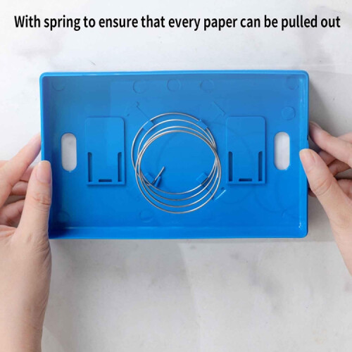 (Black) Creative Building Block Tissue Box Waterproof ABS Wall Mounted Paper Holder 1