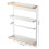(Black) Iron+Wood Magnetic Refrigerator Storage Shelf Kitchen Tools Hanging Storage Rack 8