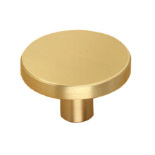 (Brushed Gold) TA-00081 Small Round Brass Decorative Wall Hook Wall Mounted Hanger for Towel Coat Clothes