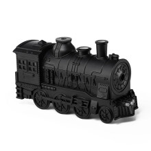 (Black/US Plug) Train Shape Ultrasonic Air Humidifier Essential Oil Aroma Mist Diffuser with LED Light,Buttons Control