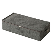 (Grey) Underbed Storage Box 76 x 38 x 17cm Large Capacity Compartment Organizer Waterproof for Shoes/Clothes Sorting