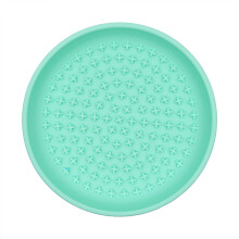 (Mint Green) Cat Dog Feeder Prevent Choking Slow Eating Non-slip Silicone Pet Food Bowl (No FDA Certificate,BPA Free)