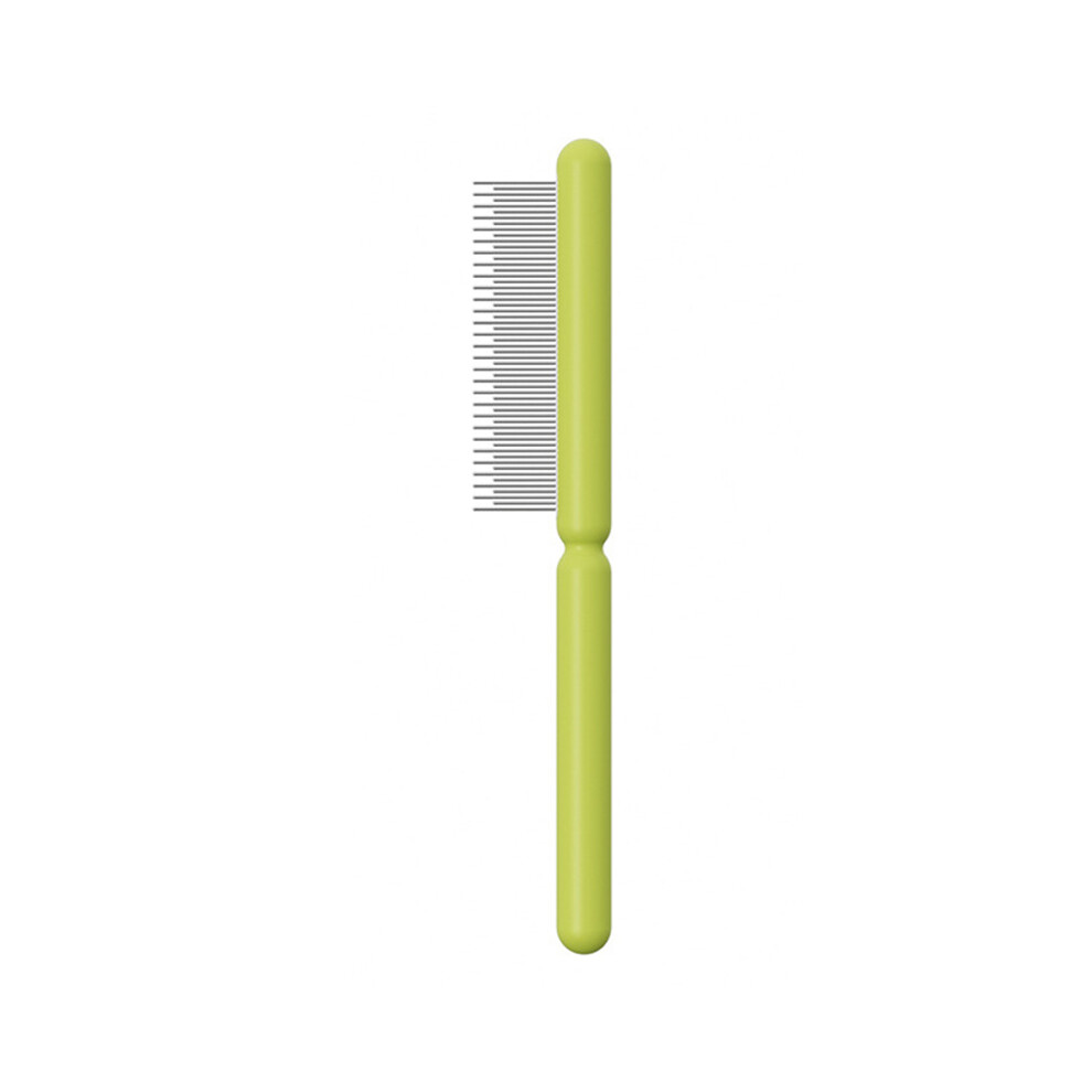 (D) AIWO Pet Shedding Comb Cat Dog Hair Removal Comb Stainless Steel Teeth Pet Hair Brush-image-OPC-PJS69ZH-NEW