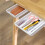 (Grey) Under Desk Drawer Organizer Hidden Self-Adhesive Space Saving ABS Storage Box Size XL 4
