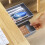 (Grey) Under Desk Drawer Organizer Hidden Self-Adhesive Space Saving ABS Storage Box Size XL 6