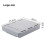(Grey) Under Desk Drawer Organizer Hidden Self-Adhesive Space Saving ABS Storage Box Size XL 8
