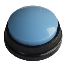 (Baby Blue) Battery Powered Voice Recording Button for Dog Communication Pet Training Buzzer Device