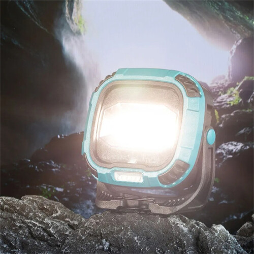 (Yellow) W895-1 COB Portable Floodlight Rechargeable Work Light Multi-Functional Flashlight (Without Battery) 2