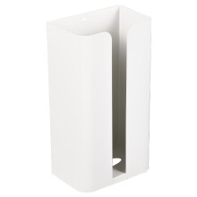 (White/Bottom Opening) Kitchen Tissue Paper Dispenser Magnetic Carbon Steel Storage Box