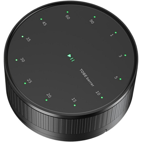 (Black) Magnetic Rotating Countdown Timer Kitchen Student Learning Time Manager Time Reminder with Bracket