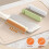 (White) Kitchen Knives Cleavers Sharpener Effortless Cutting Chopping Safe Hand Guard 7