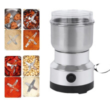 (UK Plug) 4 Blades 150KW Kitchen Electric Spice Mill 300ml Stainless Steel Coffee Grinder Herb Grinding Machine (FDA/LFGB/CE Certified)