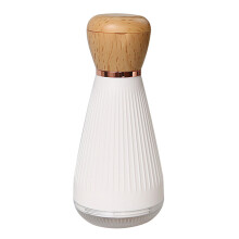 (Electroplating Type) ABS+PS+Wood Pepper Grinder Sea Salt Grinding Mill Manual Grinder Kitchen Tool (BPA-Free,No FDA Certification)