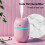 (White) A6 260ml USB Mini Air Humidifier (Cute Cat,Night Light) 3