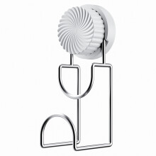 (White) Suction Cup Wash Basin Holder Iron Art Bathroom Wall Mounted Basin Hanging Hook