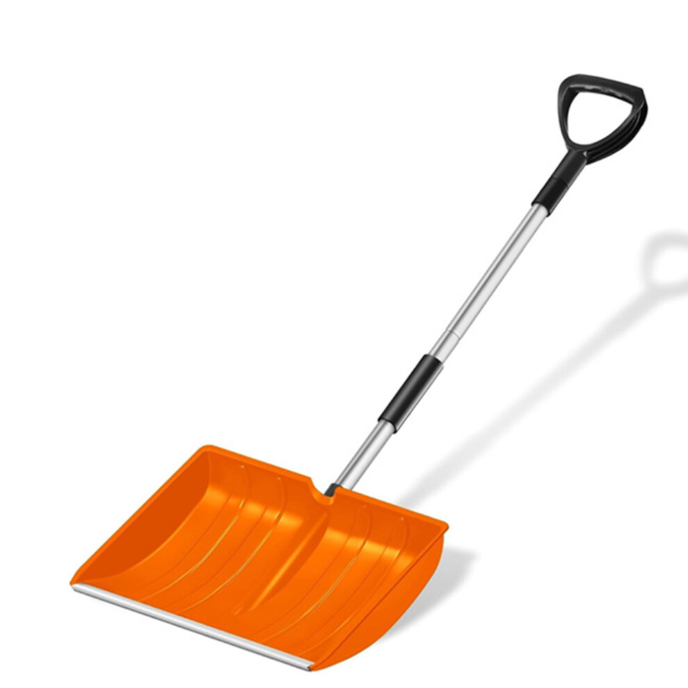(Orange) CY-SL04 Detachable PC Snow Shovel with Metal Handle for Garden and Outdoor-image-OPC-PJS6F26-NEW