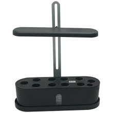 (Black/EU Plug) Halo-01 ABS Aluminum Alloy 10 Holes Smart Hydroponic Indoor Plant Vegetables Growing Light Planter
