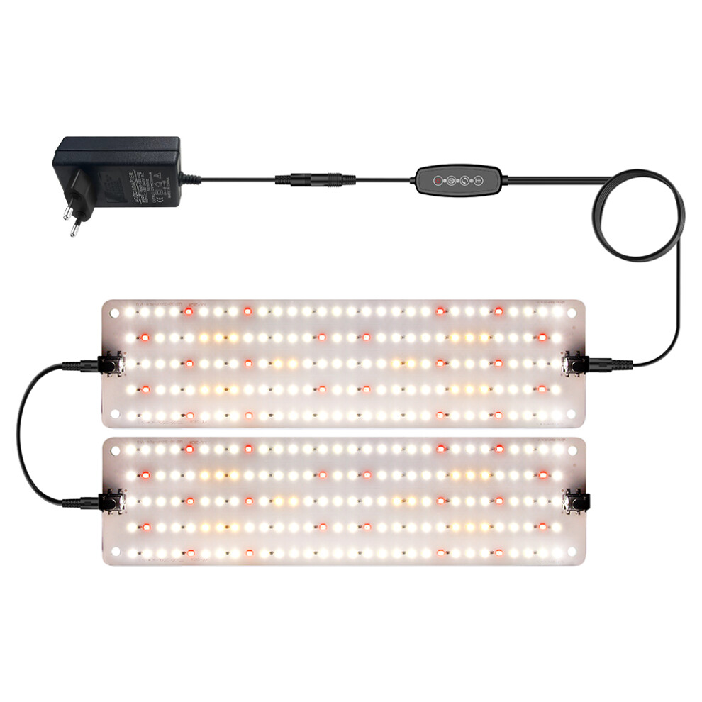 (Cold Light) 12V 2-Panel Plant Growing Light Potted Plants Shelf Seedling Growth Fill Light,EU Plug-image-OPC-PJS6FNW-NEW