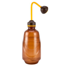 (Orange) Long Spout Watering Can Squeeze Handle Thin Nozzle Bent Neck Plant Sprayer for Indoor Gardening/Houseplants