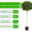 (Green) 1 Large+1 Small Tree Trunk Cover Plastic Tree Trunk Wrap Pipe Bark Protectors 8