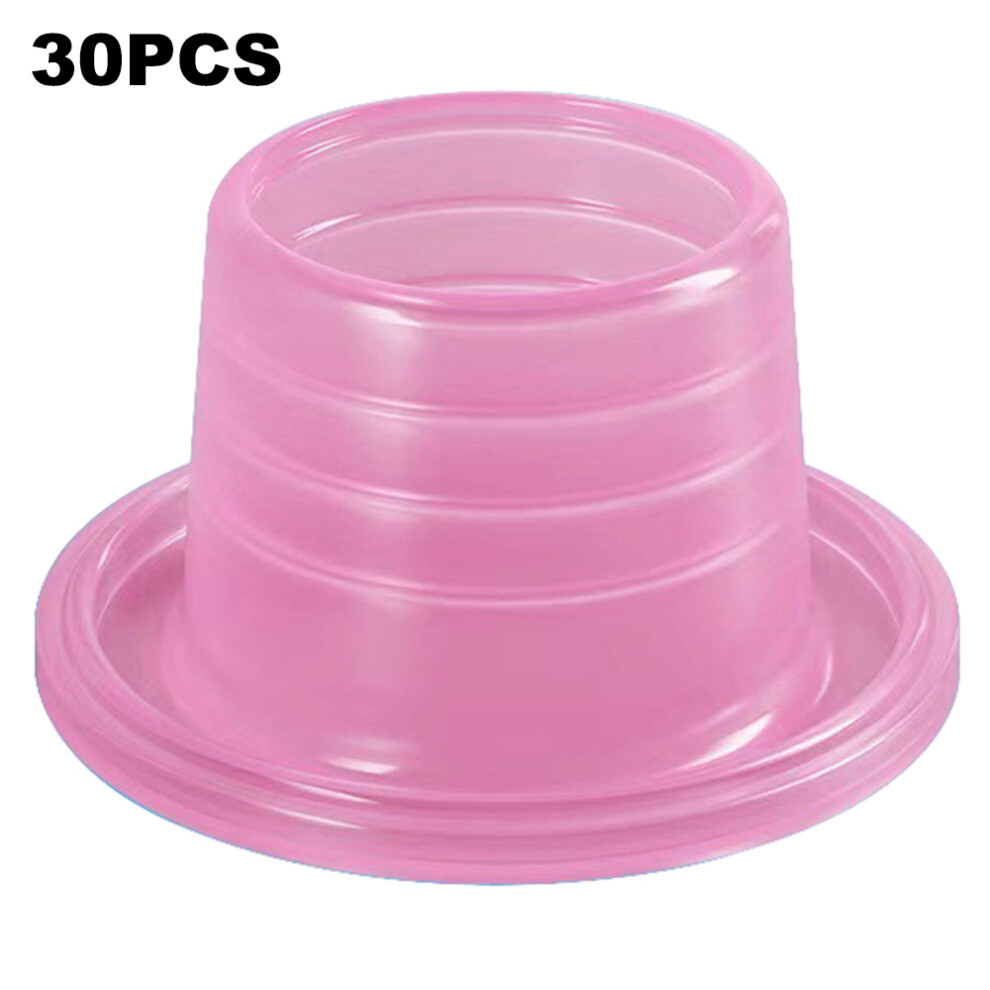 (Pink) 30Pcs Faucet Triangle Valve Leak-Proof Sealing Gasket Faucet Plumbing Silicone Seal Ring Washers 6914270354685