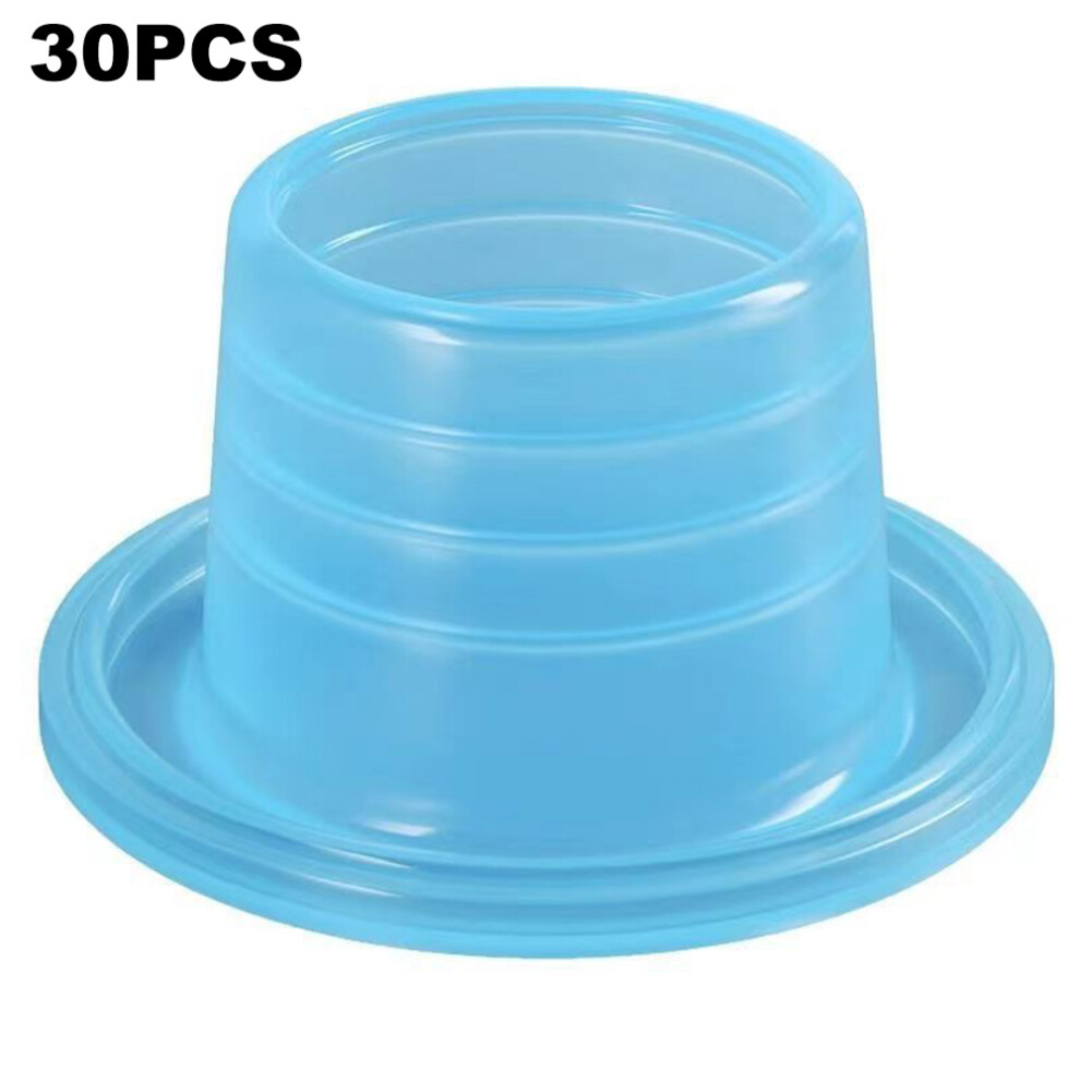 (Blue) 30Pcs Faucet Triangle Valve Leak-Proof Sealing Gasket Faucet Plumbing Silicone Seal Ring Washers 6914274780282