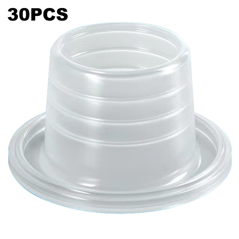 (Transparent) 30Pcs Faucet Triangle Valve Leak-Proof Sealing Gasket Faucet Plumbing Silicone Seal Ring Washers 6914279676283