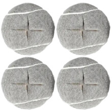 (Grey) 4Pcs Tennis Style Table Chair Foot Cover Cross Opening Anti-Slip Silent Wear-Resistant Stool Foot Pad