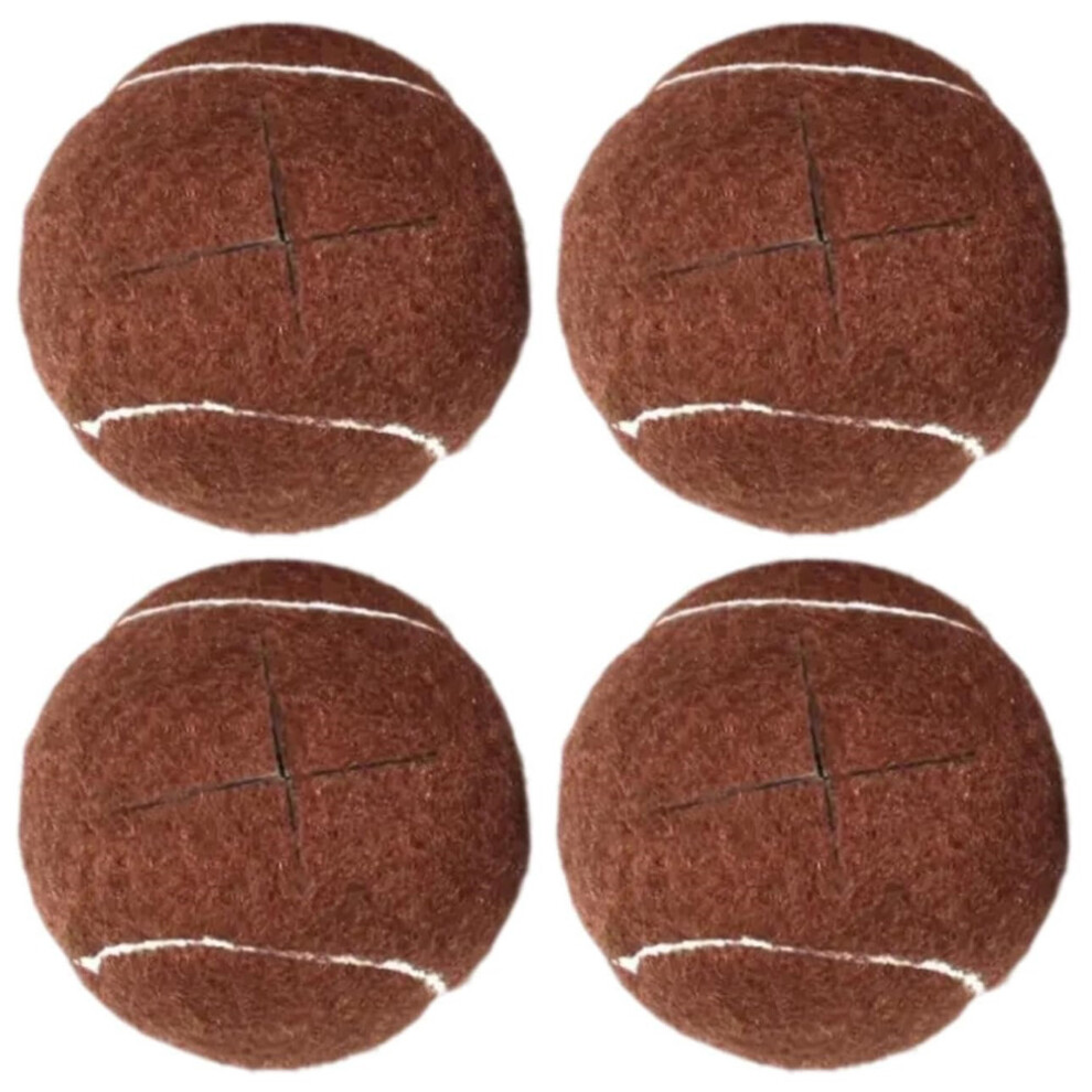 (Brown) 4Pcs Tennis Style Table Chair Foot Cover Cross Opening Anti-Slip Silent Wear-Resistant Stool Foot Pad-image-OPC-PJS6GPR-NEW