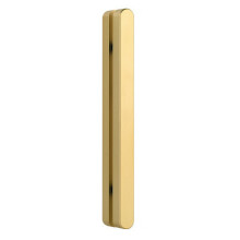 (Gold) 2Pcs Adhesive Ultra Narrow Glass Sliding Door Handles Balcony Shower Room Pull Push Bar Aluminum Handles