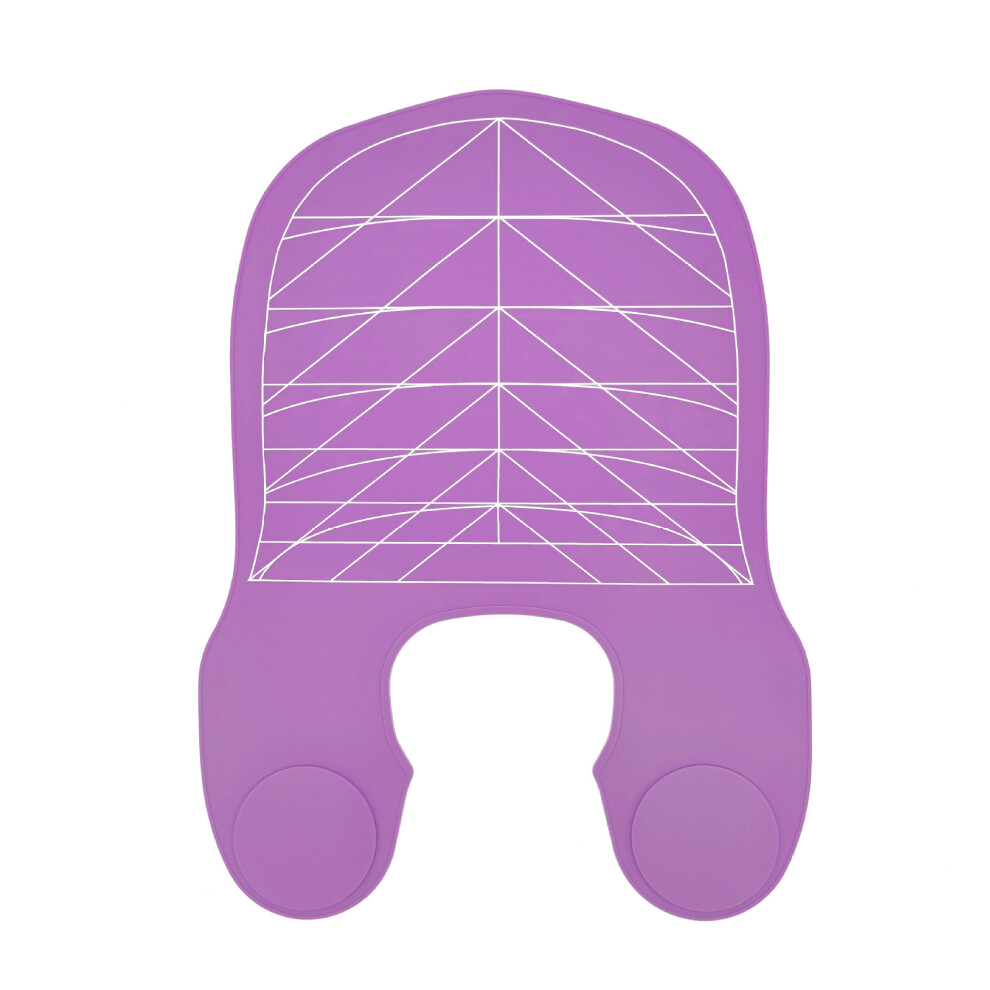 Purple (Purple) Hair Cutting Guide Collar Silicone Waterproof Hair Dye Cape Soft Salon Haircut Neck Guard