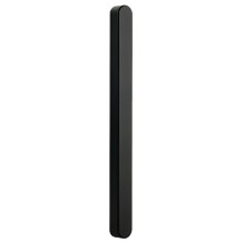 (Black) TOPNIKE Adhesive Ultra Slim Glass Sliding Door Handle for Balcony Shower Room Pull Push Door