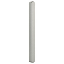 (Silver) TOPNIKE Adhesive Ultra Slim Glass Sliding Door Handle for Balcony Shower Room Pull Push Door