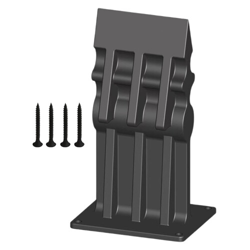 (Black) Rectangular Log Splitter Cast Iron Firewood Separator Manual Wood Splitting Tool For Home/Outdoor Use