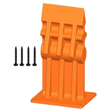 (Orange) Rectangular Log Splitter Cast Iron Firewood Separator Manual Wood Splitting Tool For Home/Outdoor Use