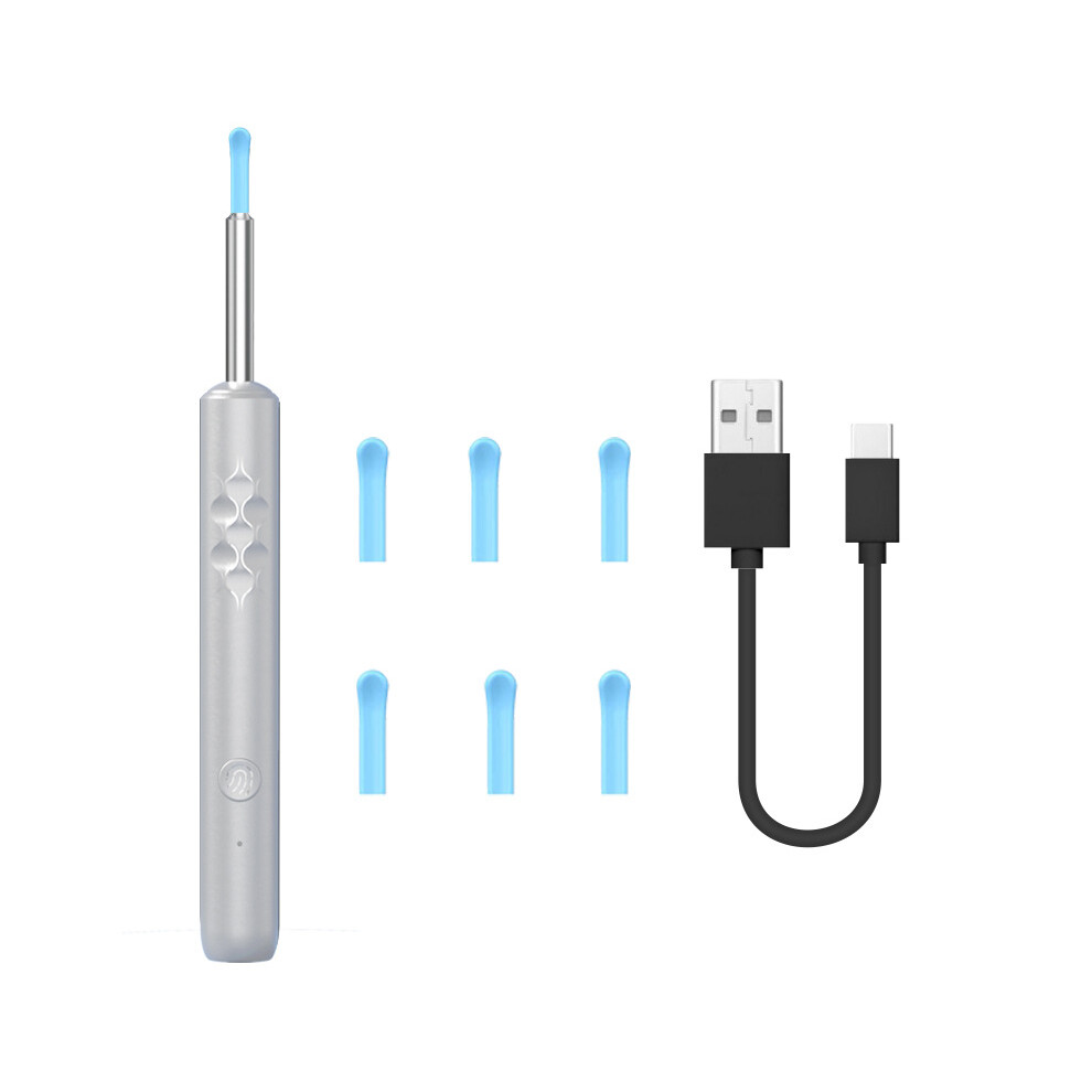 White (White) Smart Hd Wifi App Connecting Visual Ear Pick Set Metal Integrated Ear Spoon,Standard Version