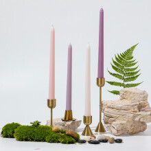 (A) 4Pcs 10 Inch/25cm Long Taper Candles Smokeless Unscented Candle for Hotel Home Decor Party Wedding
