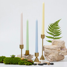 (Candy Colors) 4Pcs 10 Inch/25cm Long Taper Candles Smokeless Unscented Candle for Hotel Home Decor Party Wedding