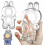 (Style 1) Dustproof Case for LABUBU Doll Clear Plastic Protective Cover Backpack Pendant Hanging Box 2