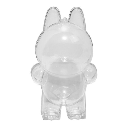 (Style 1) Dustproof Case for LABUBU Doll Clear Plastic Protective Cover Backpack Pendant Hanging Box